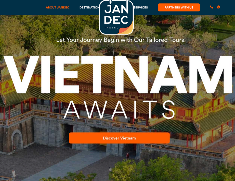 Jandec travel web